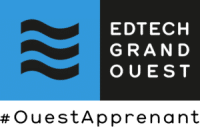 Logo EdTech Grand Ouest avec le hashtag #OuestApprenant