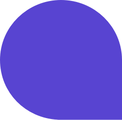 Icône formagora en forme de bulle bleue