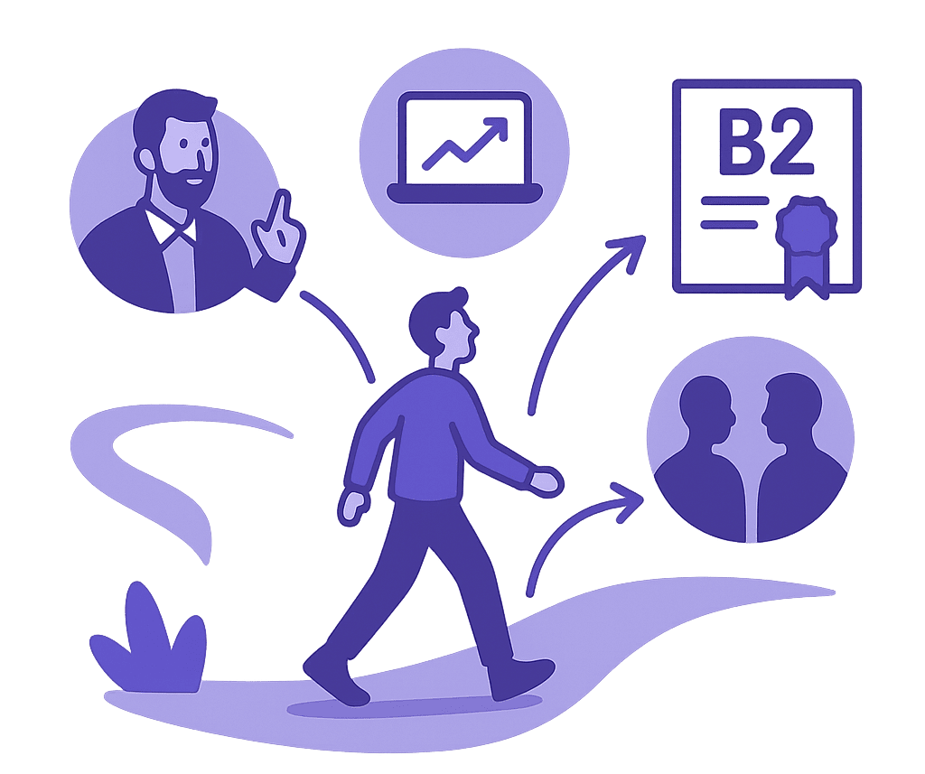 illustration-encadrement-preparation-b2-flat-design