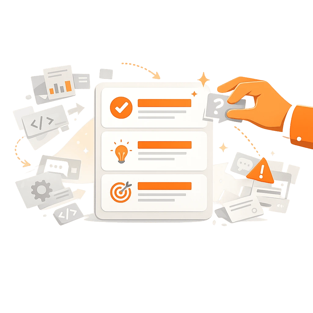illustration-epuration-argumentaire-proposition-commerciale-flat-design